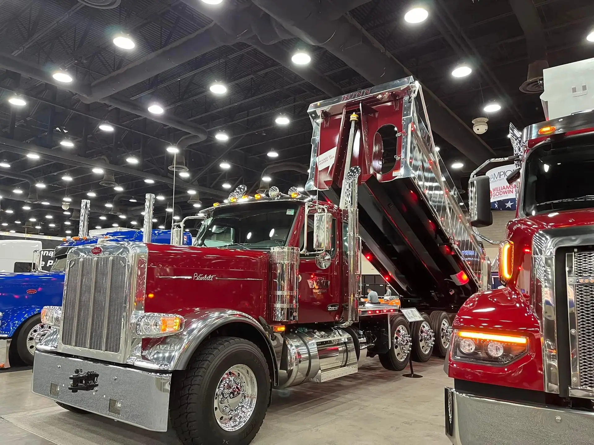 Jerry T. Bunn Trucking, LLC red dump truck serving Eastern North Carolina