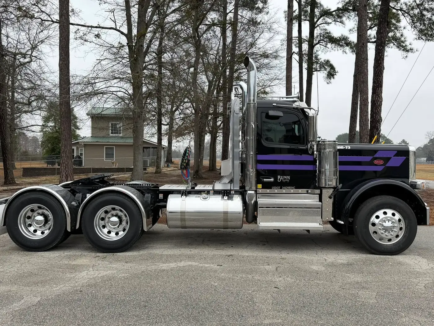 Bunn Hauling Peterbilt truck driven by a Wilson NC CDL driver